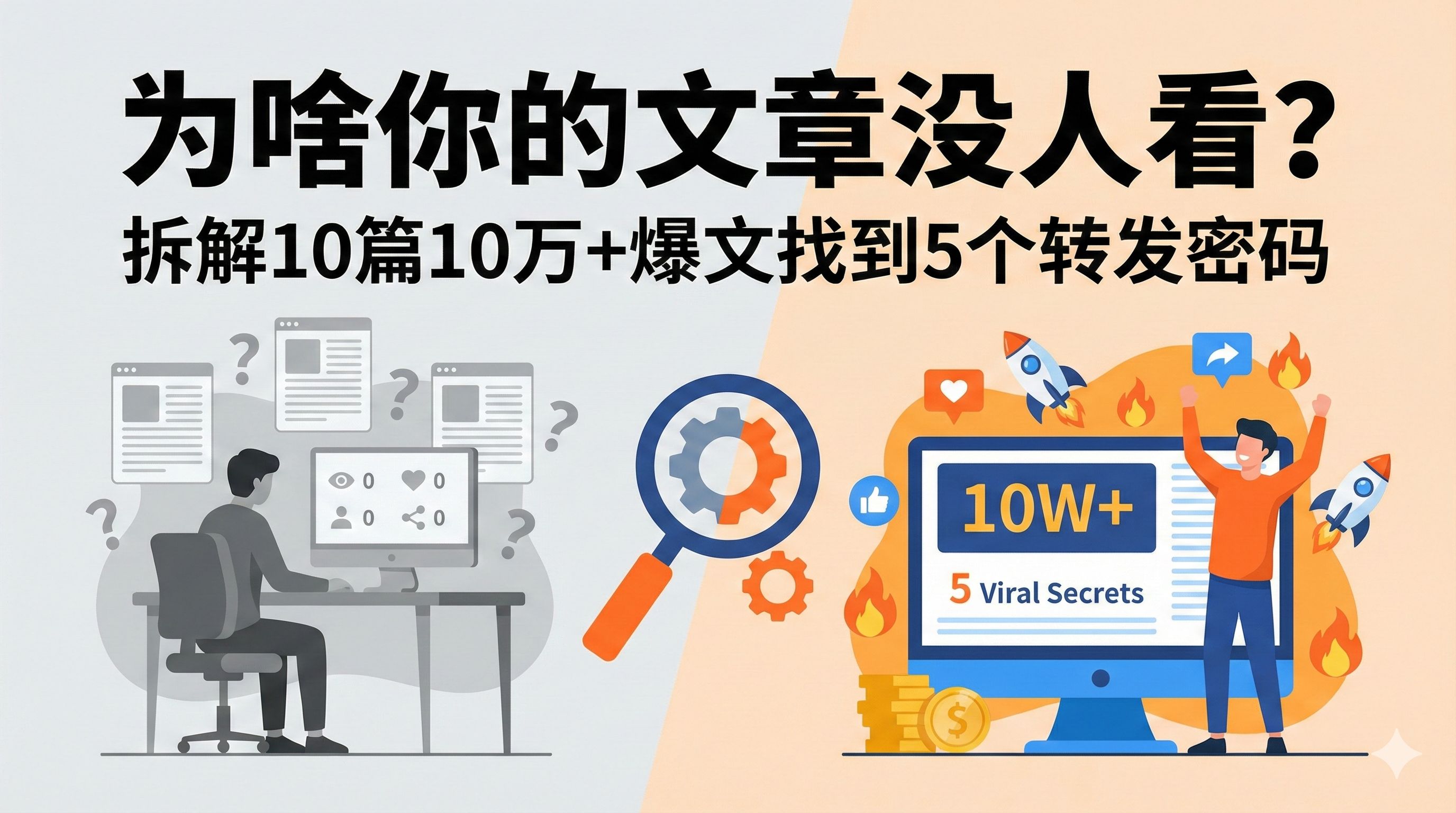 拆解10篇爆款文章找到的转发密码